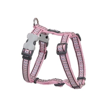 RED DINGO Red Dingo DH-RB-PK-ME Dog Harness Reflective Pink; Medium DH-RB-PK-ME